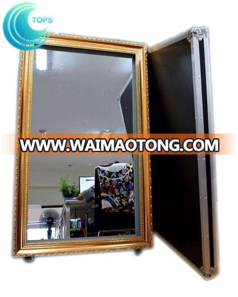 High quality digital touch screen selfie mirror me wedding photo booth props with IR touch frame for sale